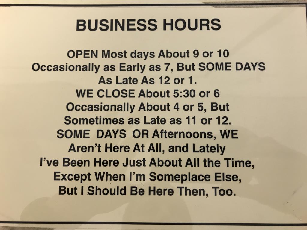 New business hours at DNC